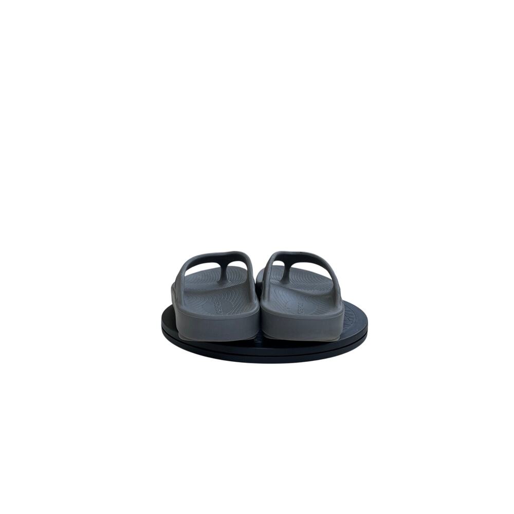 Oofos OOriginal Recovery Sandals Womens 8 Mens 6 Slate Grey Flip Flops Thong - Picture 3 of 5